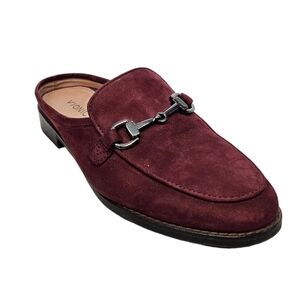 Vionic Wise Salie Wine Suede Horsebit Slip On Mule Size 9.5 Women's Shoes